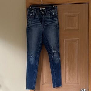 BKE Women's Dark Blue Skinny Jeans Size 28